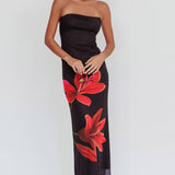 Svala | Blumenkleid ohne Träger