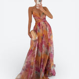 Éléonore | Langes Fließendes Blumenkleid