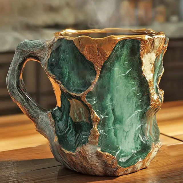Vaso de cristales minerales