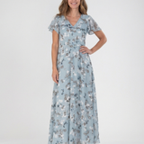 Noémie | Maxikleid aus floralem Chiffon