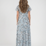 Noémie | Maxikleid aus floralem Chiffon