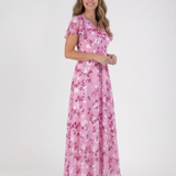 Noémie | Maxikleid aus floralem Chiffon