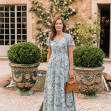 Noémie | Maxikleid aus floralem Chiffon