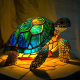 Lámpara "Molokai" con motivo de tortuga