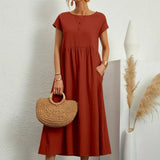 Gabrielle - Vestido midi liviano de elegancia atemporal