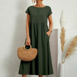 Gabrielle - Vestido midi liviano de elegancia atemporal