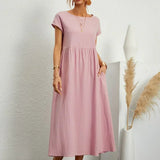 Gabrielle - Vestido midi liviano de elegancia atemporal