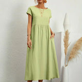 Gabrielle - Vestido midi liviano de elegancia atemporal