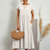 Gabrielle - Vestido midi liviano de elegancia atemporal
