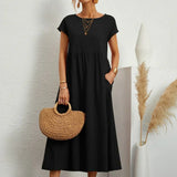Gabrielle - Vestido midi liviano de elegancia atemporal