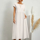 Gabrielle - Vestido midi liviano de elegancia atemporal