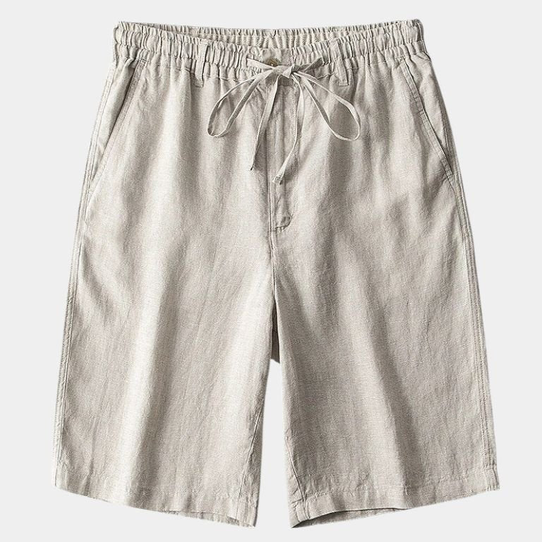 Mikkel™ | Pantalones Cortos de Lino Gris