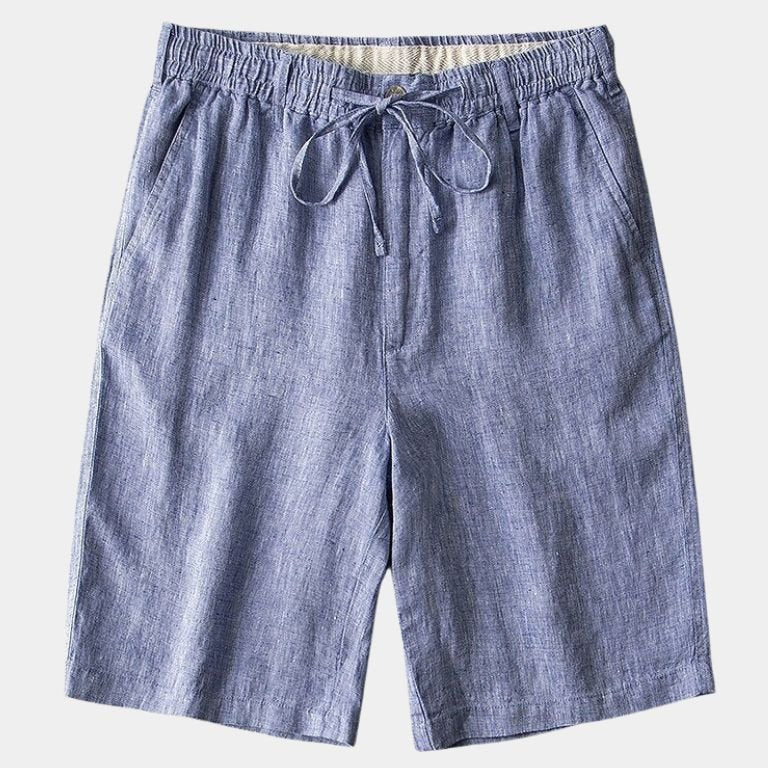 Mikkel™ | Pantalones Cortos de Lino Gris