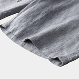 Mikkel™ | Pantalones Cortos de Lino Gris