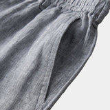 Mikkel™ | Pantalones Cortos de Lino Gris