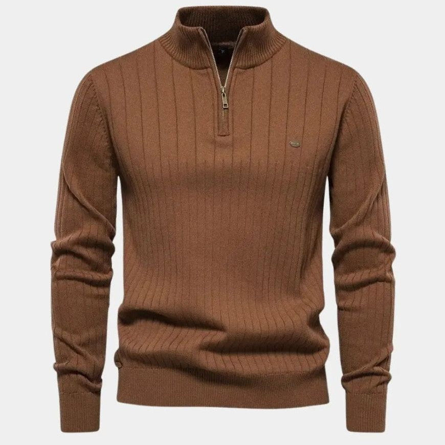 Mikkel™ | Sudadera de Algodón con Cremallera hasta la Mitad