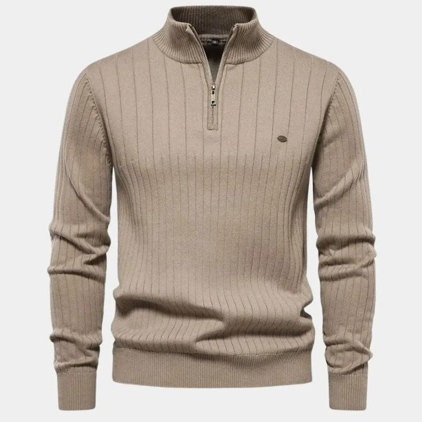 Mikkel™ | Sudadera de Algodón con Cremallera hasta la Mitad