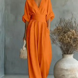 Sofija - Jumpsuit mit V-Ausschnitt