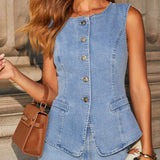 Felicia | Elegantes Denim-Set
