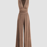 CHARITY | Šik kombinezon bez rukava sa širokim nogavicama