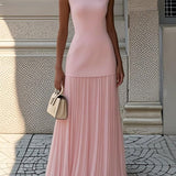Celeste - Plissierte Maxi-Kleid