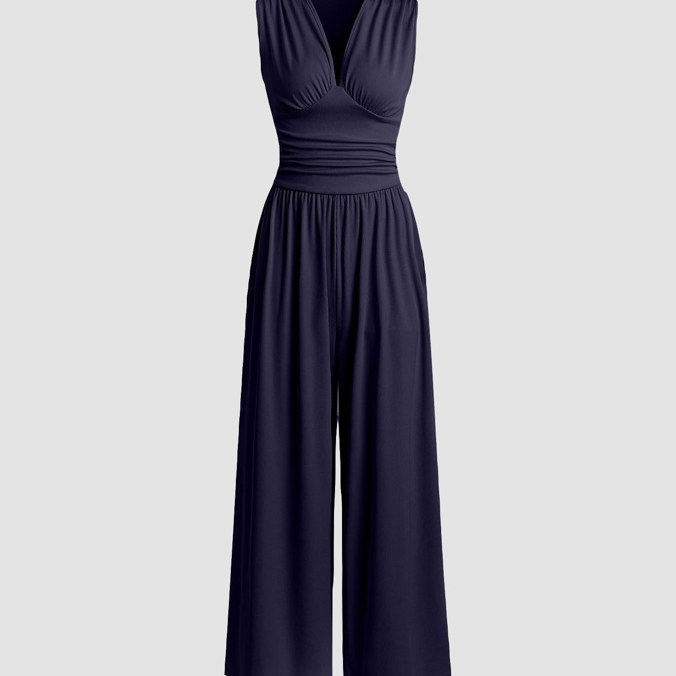 CHARITY | Šik kombinezon bez rukava sa širokim nogavicama