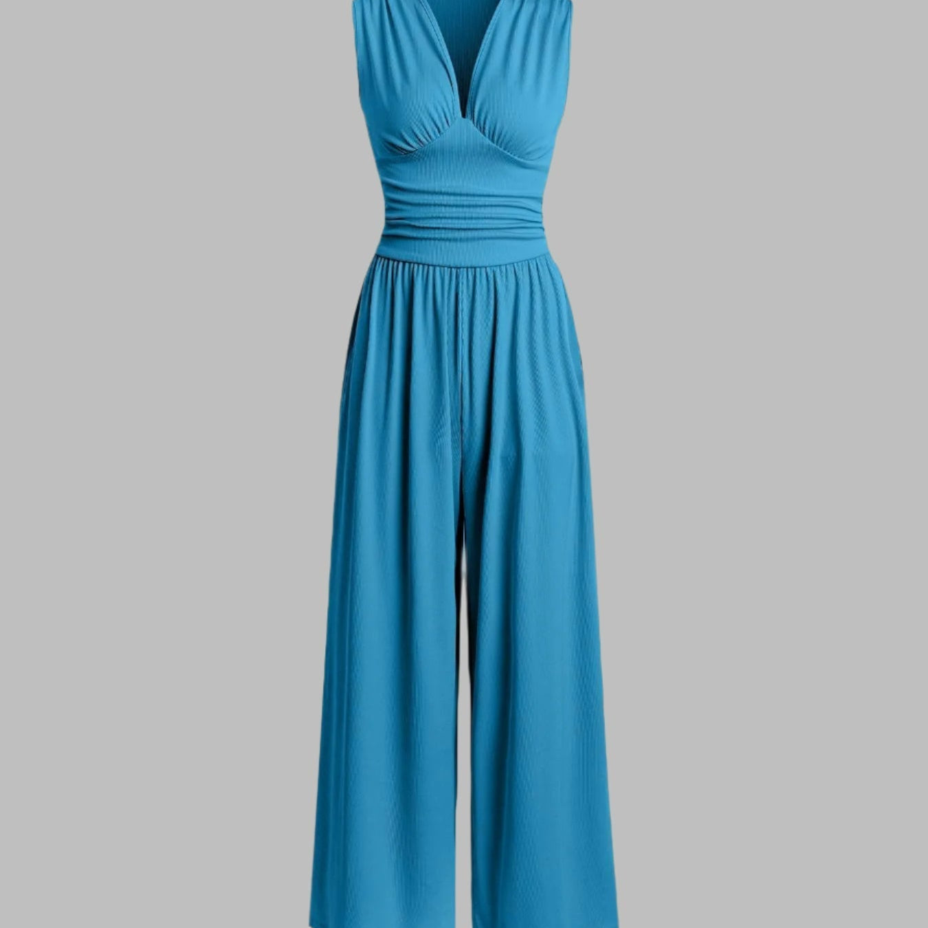 CHARITY | Šik kombinezon bez rukava sa širokim nogavicama