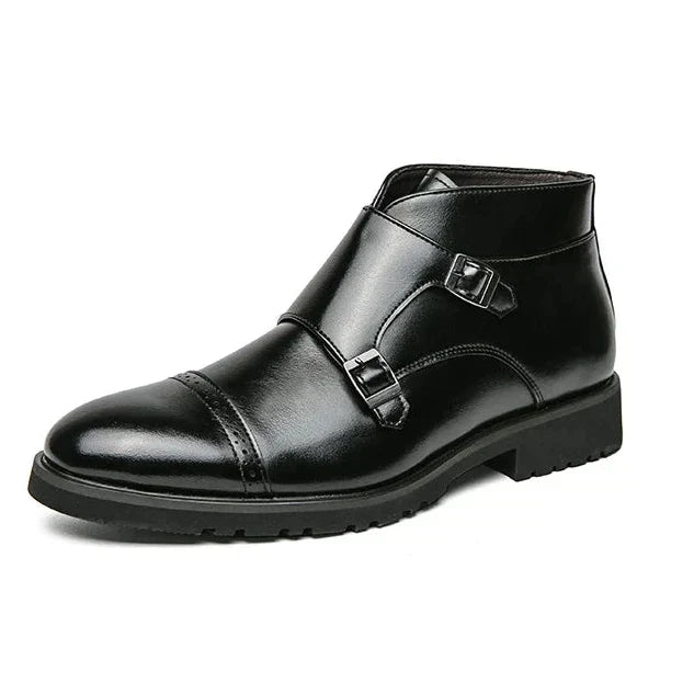 Parker™ | Botas de Doble Monk Strap de Cuero Sintético