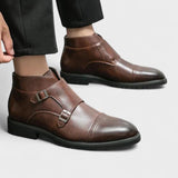 Parker™ | Botas de Doble Monk Strap de Cuero Sintético