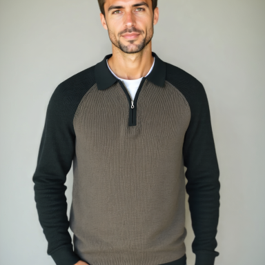 Peter™ | Suéter con cremallera y mangas raglán