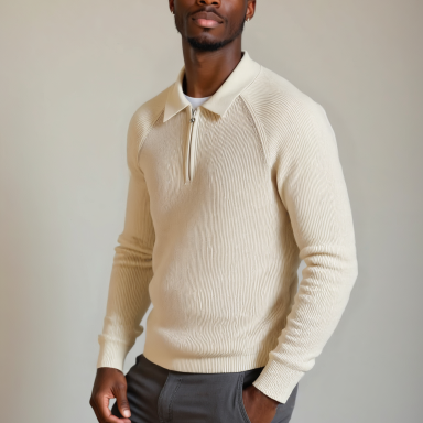 Peter™ | Suéter con cremallera y mangas raglán