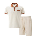 Polo-Set - Waffle-Stoff