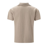 Polohemd - Entspanntes Jacquard-Muster