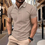 Polohemd - Entspanntes Jacquard-Muster