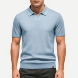 Polohemd aus Polyester - Texturiert