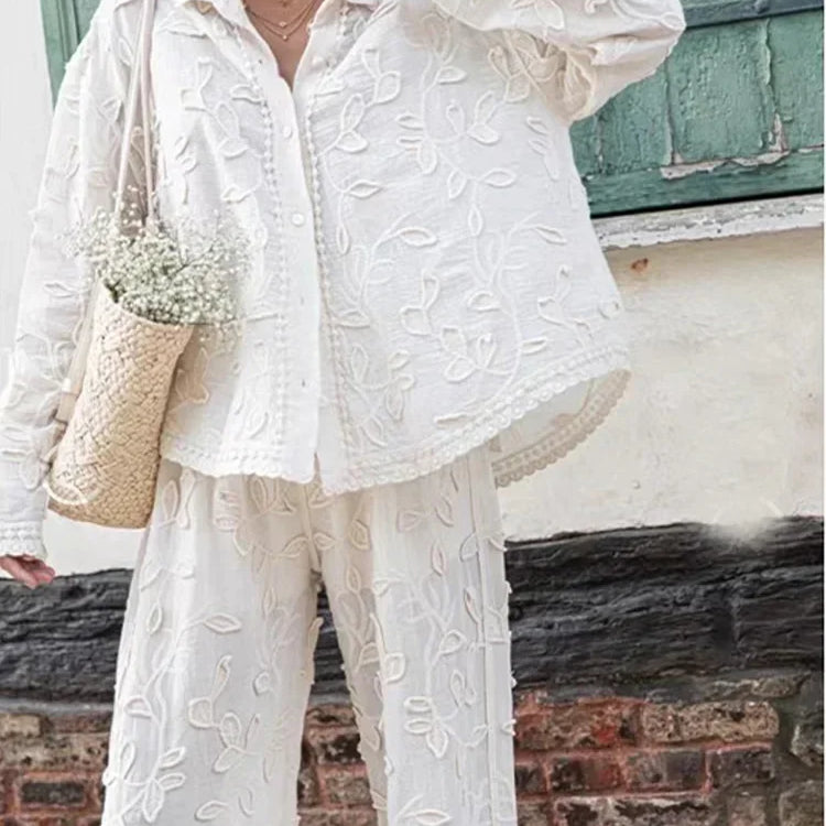 Elegantni set pantalona sa dugim rukavima