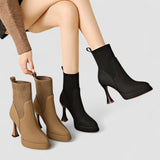 Eugénia - Stiefeletten mit Plateau, Komfort und Eleganz für Frauen