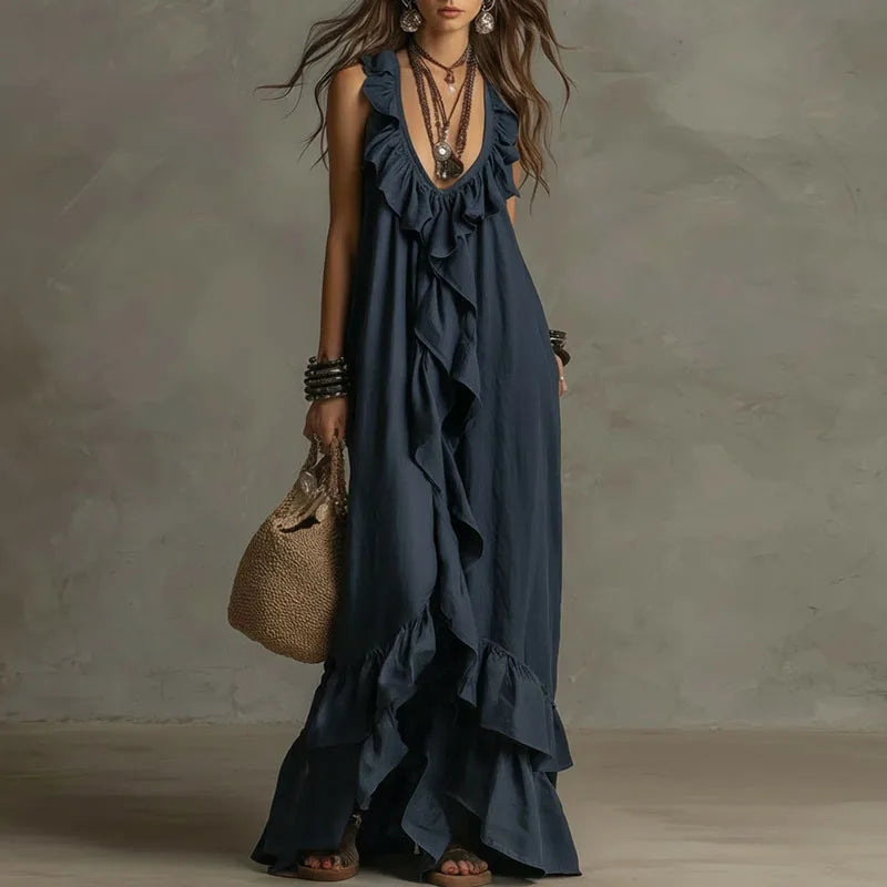Fabiana - Vestido boho con volantes