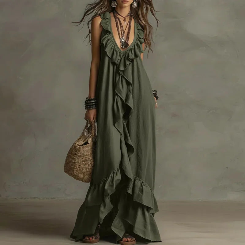 Fabiana - Vestido boho con volantes