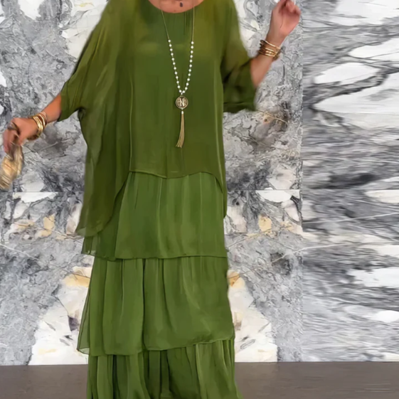 Lucille - Elegante vestido maxi vaporoso