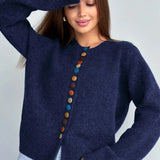 Nicole - Strickjacke mit Knopfdetails