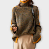 Breseis - Suéter Vintage con Cuello Alto