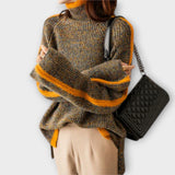 Breseis - Suéter Vintage con Cuello Alto