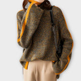 Breseis - Suéter Vintage con Cuello Alto