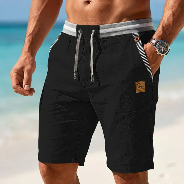 Gaston - Pantalones cortos de verano de lino ligero