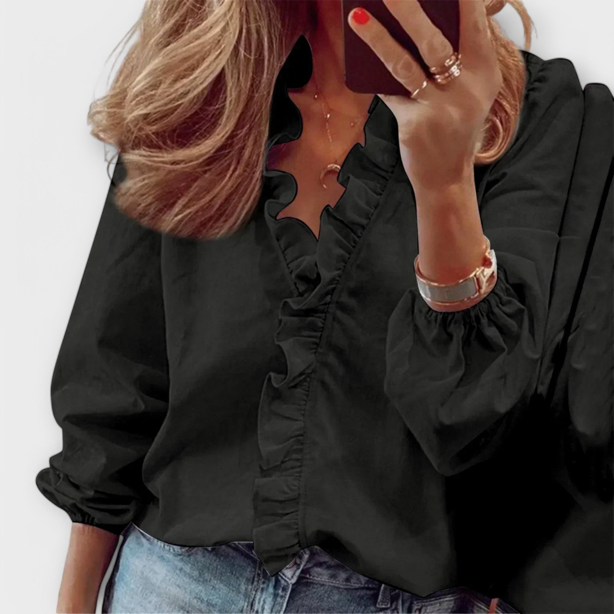 Amie – Blusa Elegante con Encaje