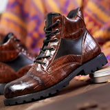 Afonso - Stiefel aus Krokodilleder