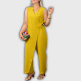Inès - Eleganter Jumpsuit mit V-Ausschnitt