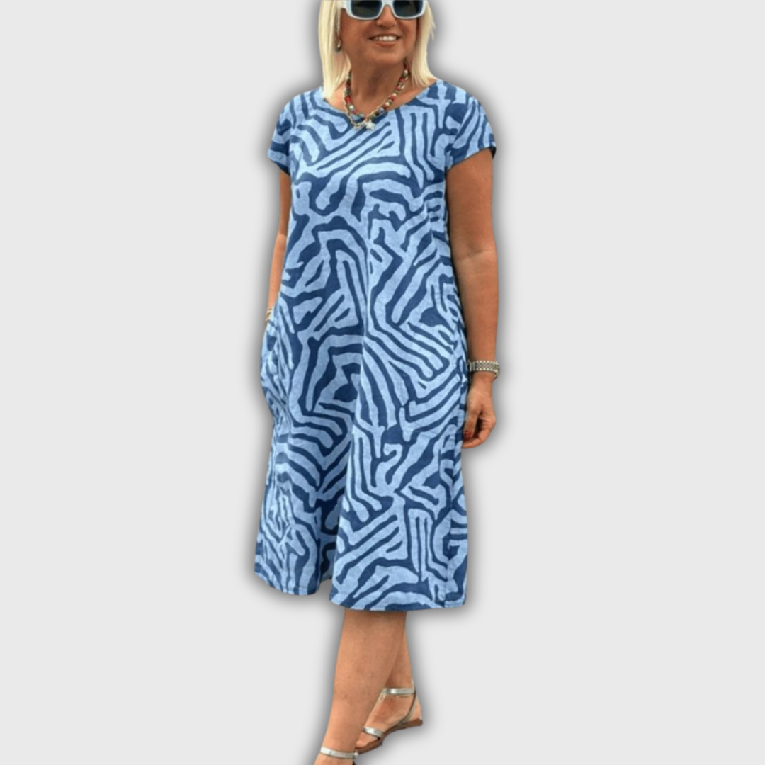 Camille - Vestido de verano con escote redondo