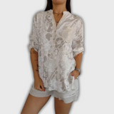 Clarinda – Camisa con Estampado y Botones